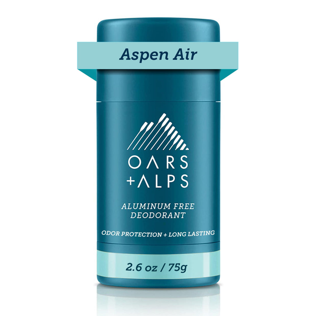 Oars + Alps Aluminum Free Deodorant for Men and Women, Dermatologist Tested and Made with Clean Ingredients, Travel Size, Aspen Air, 1 Pack, 2.6 Oz