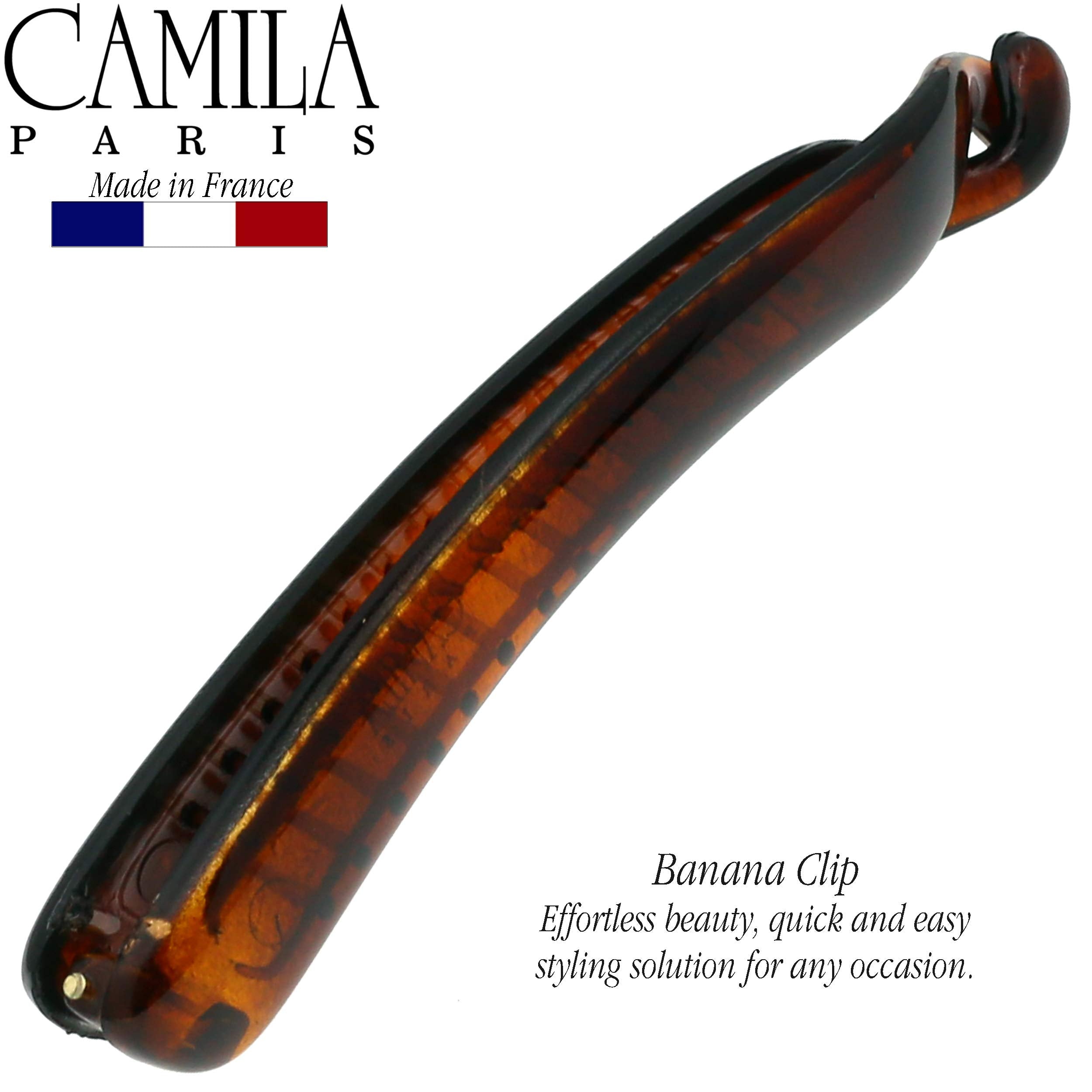 Camila Paris - NV133 (4), French woman Hair Accessories, Hair Banana Comb. Strong and Durable Hair Ornaments. Made in France