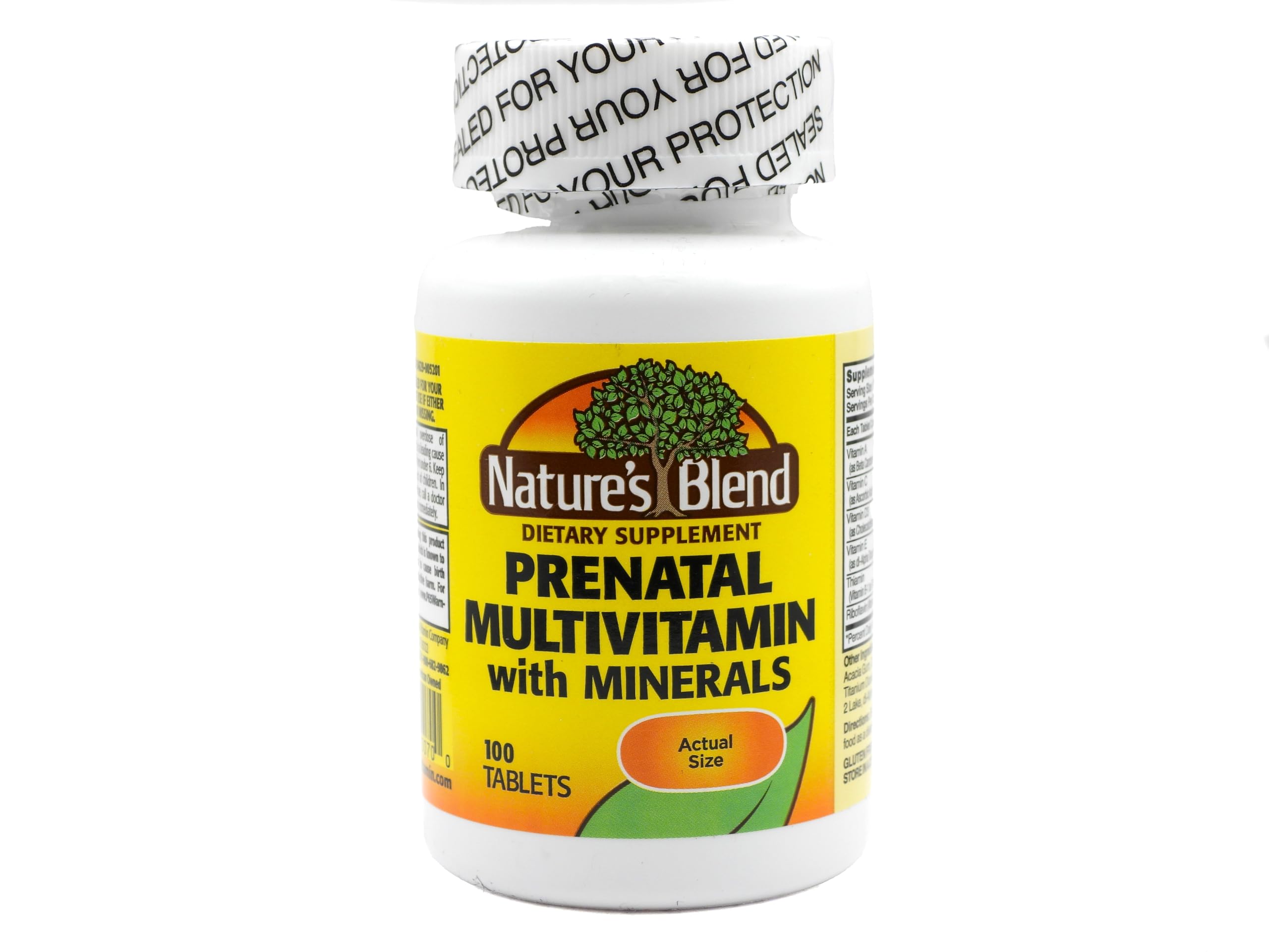 Nature's Blend Prenatal Formula Multivitamin 100 Tabs (1AA26)