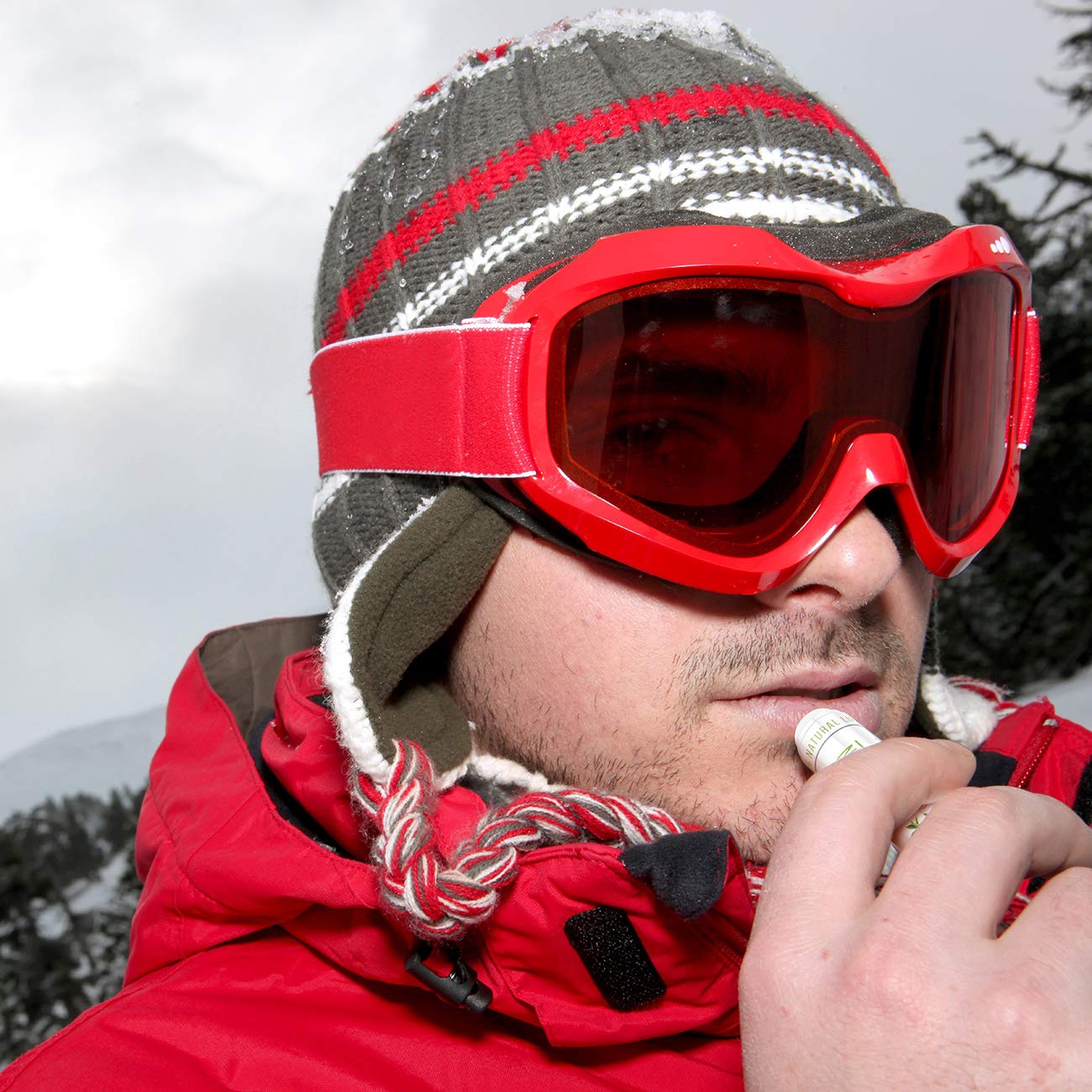 7 Pack Green Tea All-Natural Beeswax Lip Balm Gift Set by Naturistick, Best Healing Chapstick for Dry, Chapped Lips, with Aloe Vera, Vitamin E, Coconut Oil for Men, Women and Kids, Made in USA