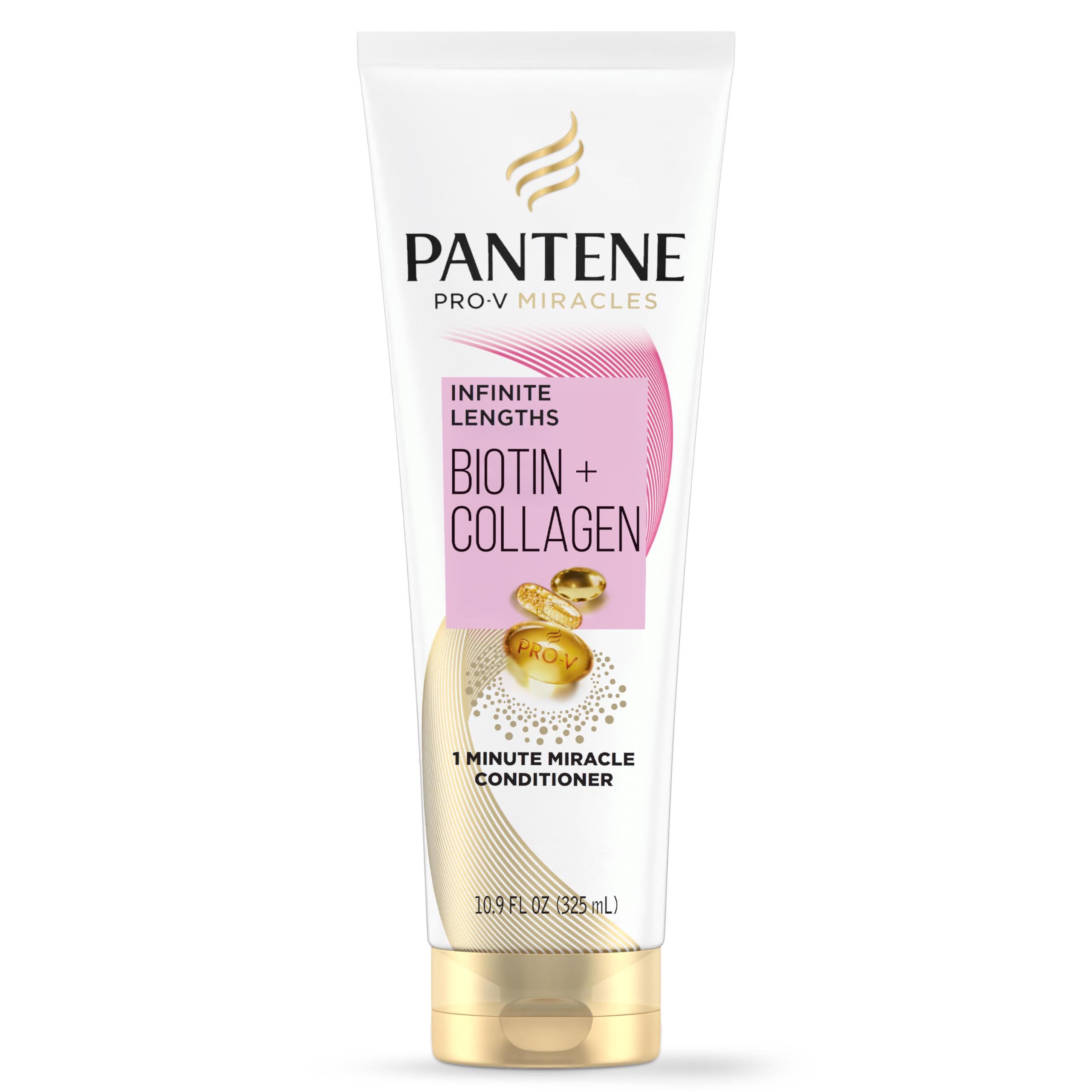 Pantene Pro-V Miracles Infinite Lengths Biotin + Collagen 1 Minute Miracle Conditioner 10.9 Fl oz