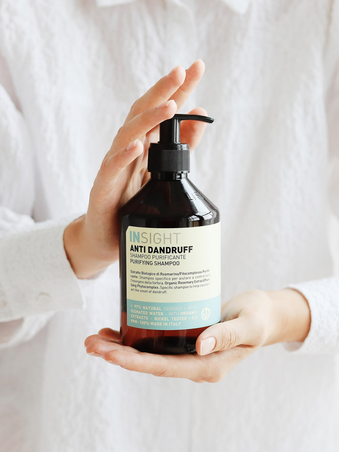 INSIGHT Anti-Dandruff Purifying Shampoo with Organic Rosemary Extract,Vegan, 13.5 fl oz