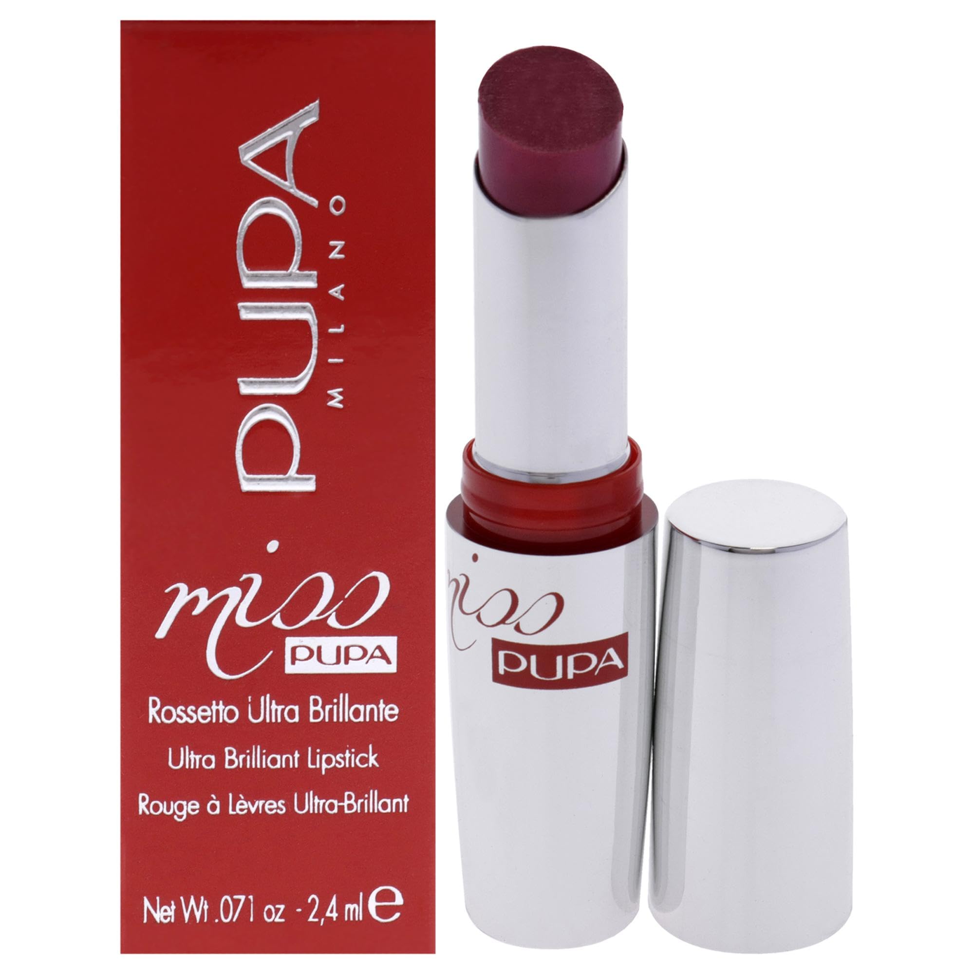 PUPA Milano Miss Pupa Lipstick by PUPA Milano - Ultra-bright, crystal effect lipstick (205 TIMELESS ROSE)