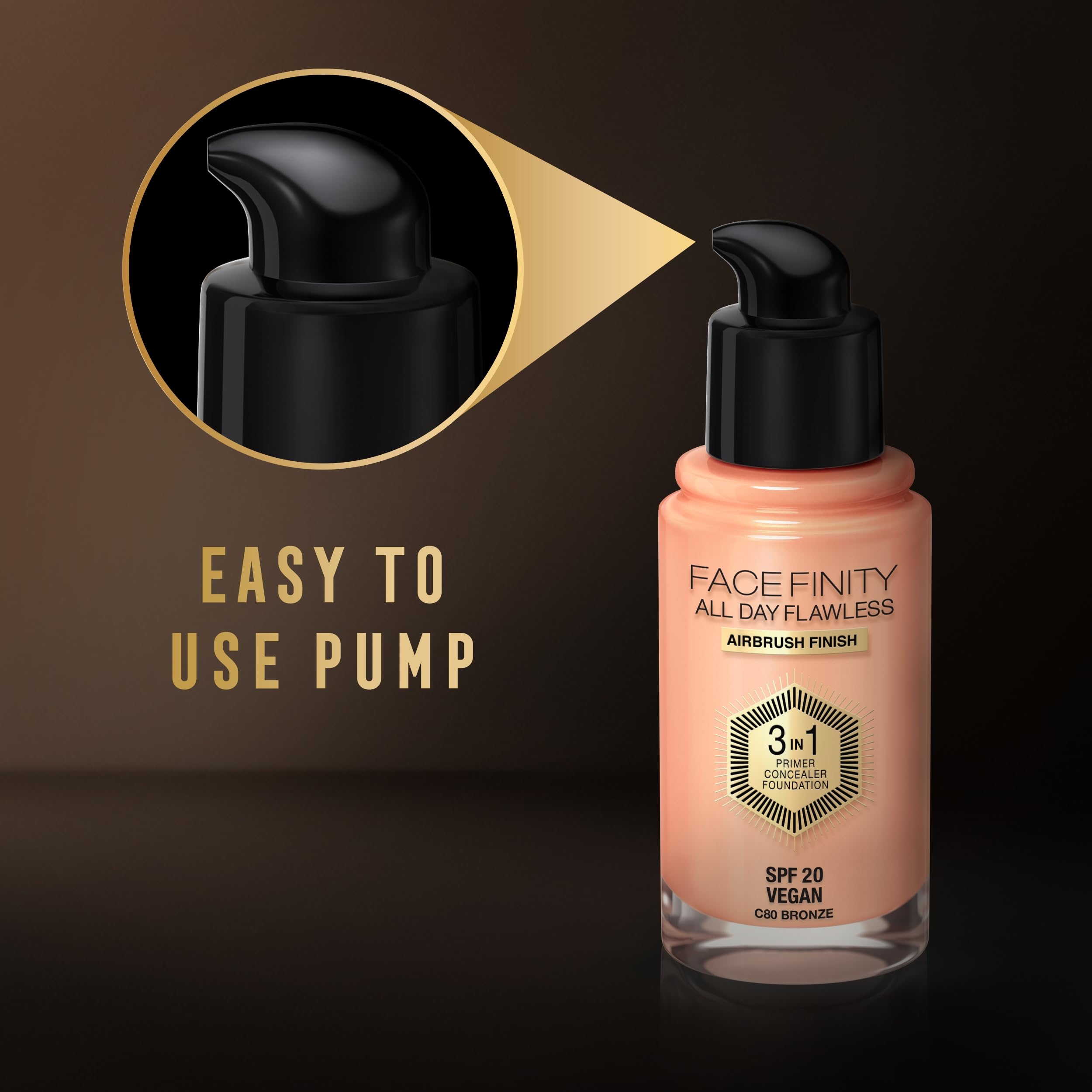 Max Factor Facefinity All Day Flawless 3 In 1 Foundation SPF 20, No. 50 Natural