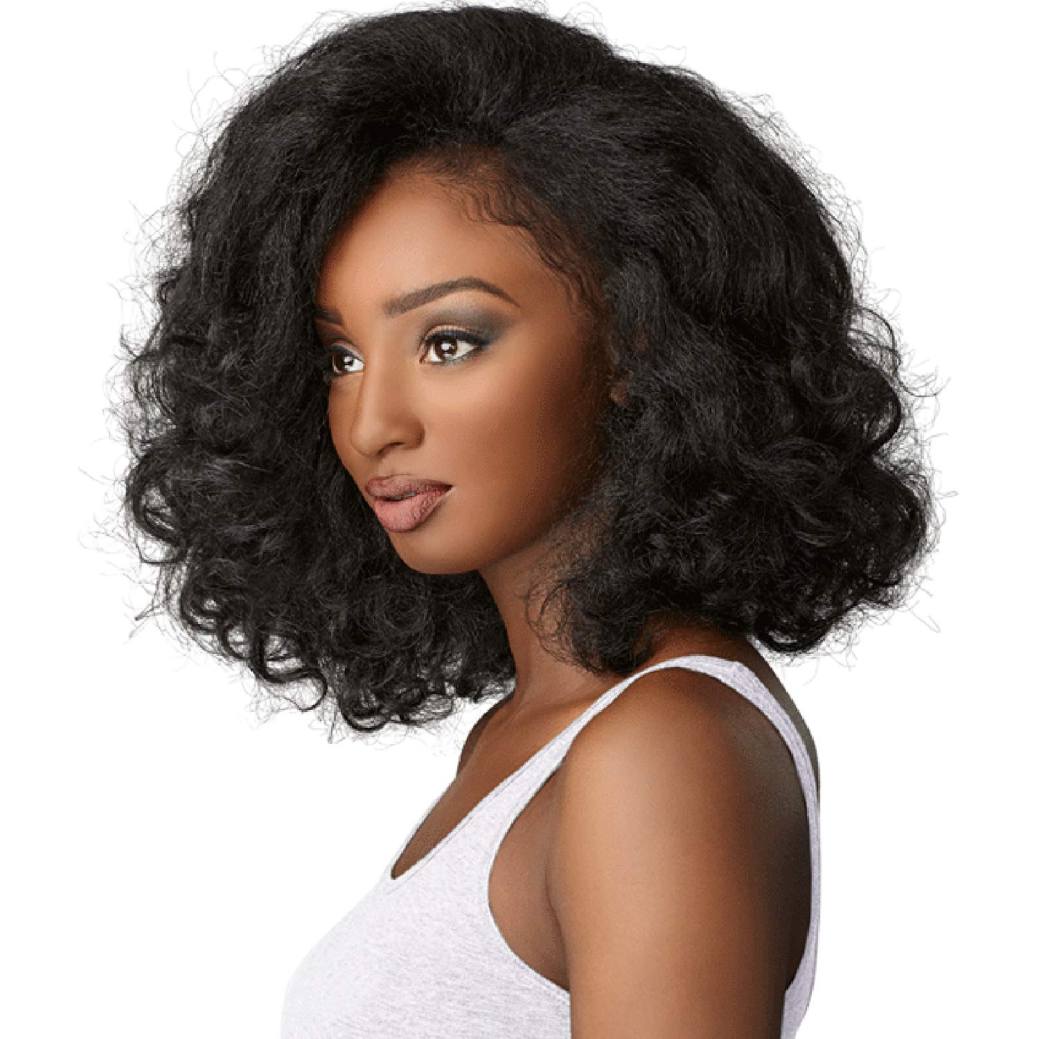 Sensationnel Curls Kinks & CO All Curl Types From 3B-4C Instant Weave 1/2 Half Wig - IW BOSS LADY (1B [Off Black])