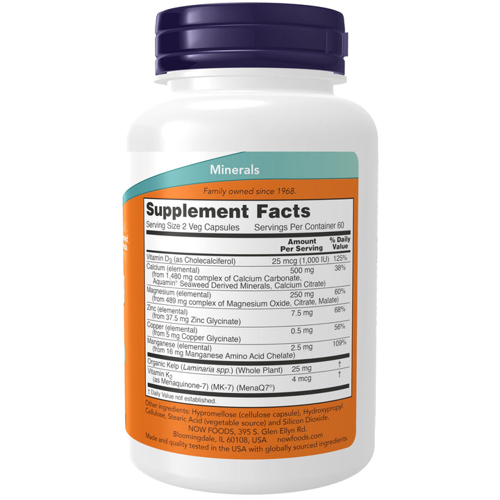 NOW Supplements, Cal-Mag with Zinc, Copper, Manganese and Vitamin D, 120 Capsules