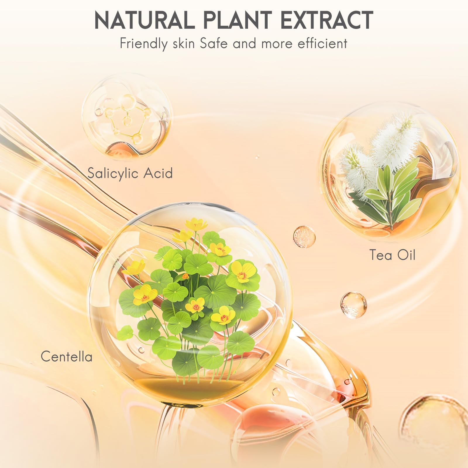 AOAWI Acne hydrocolloid Patches, 5 sizes and 4 shapes with 186pcs, The innovative size L suitable face, body, nose, Pimple, Acne blemishes, with Salicylic Acid, Tea Tree Oil,Centella Asiatica