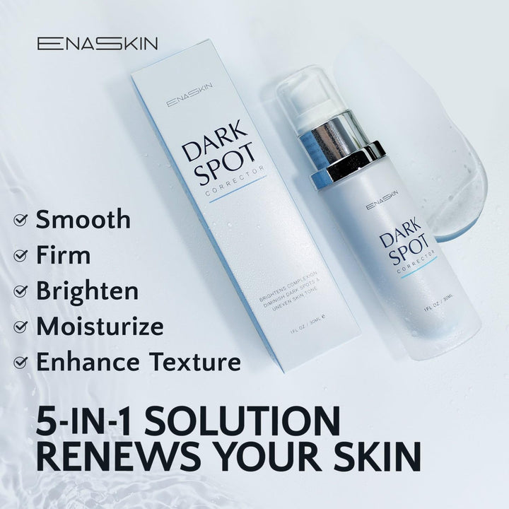 EnaSkin Radiance Renewal Serum – Potent Niacinamide Formula for Face & Body to Minimize Dark, Age, and Sun Spots, Freckles, and Melasma (1.0 Fl Oz)