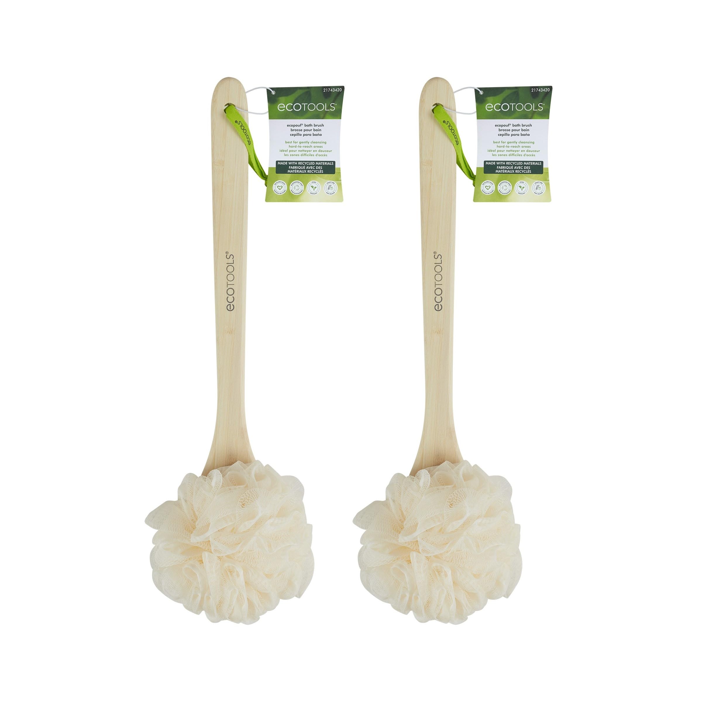 EcoTools Ecopouf Bath Brush, 2 Count (Colors May Vary)