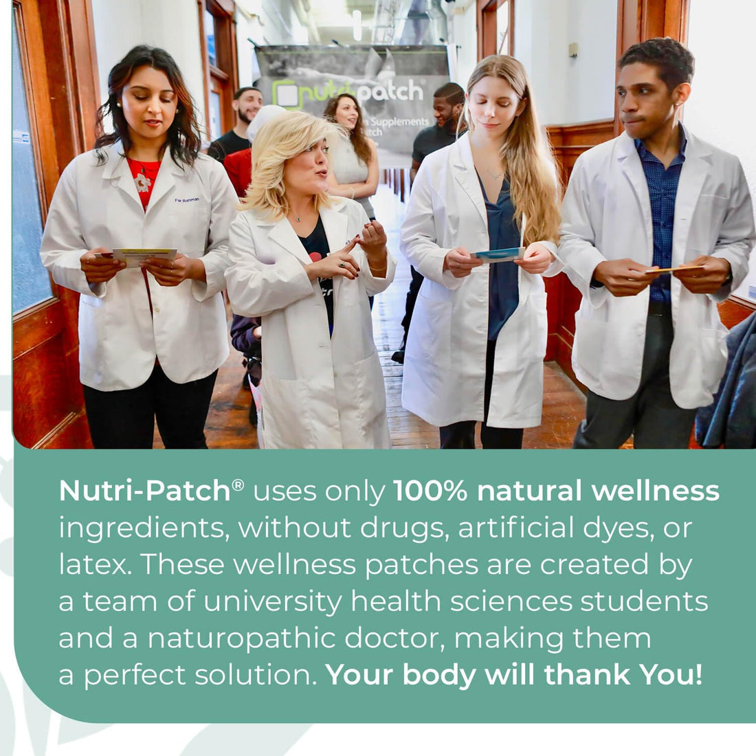 NUTRI-PATCH Energy B12 &Complex Topical Patch,Infused with B1,B2,B3,B12,B9,Biotin,and Other Wellness Ingredients.Designed to give You a Boost (30/Pack).