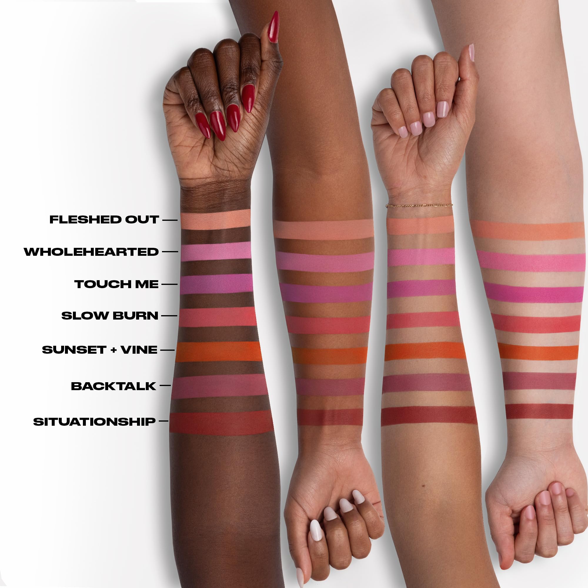 Urban Decay Face Bond Long-Lasting Blush Suede (Backtalk - Mauve Nude Pink), Buildable Matte Finish, Blurring Effect, Waterproof, Sweat-Resistant, All Day Wear, Noncomedogenic - 0.21 oz