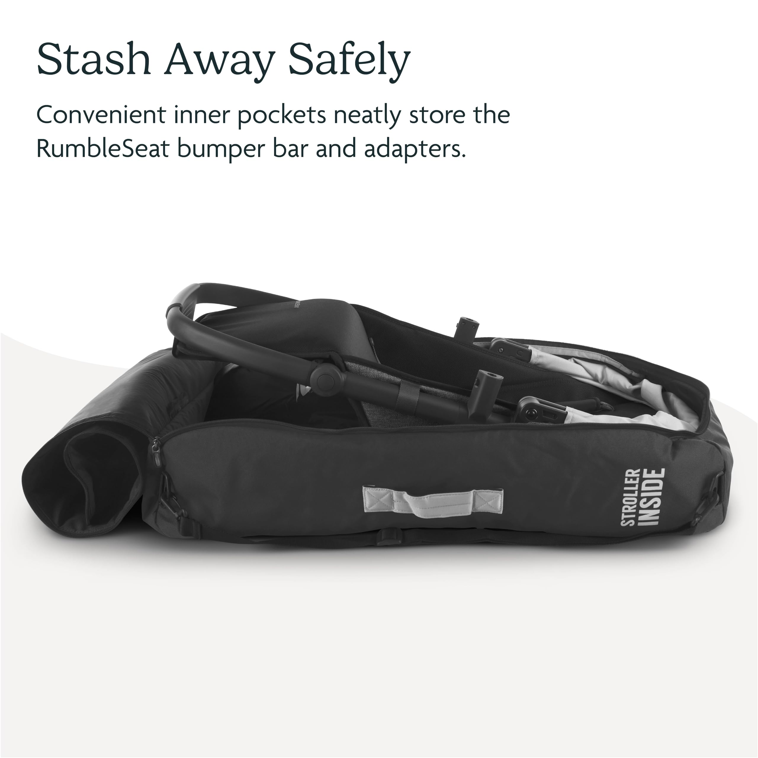 UPPAbaby Travel Bag for RumbleSeat and Bassinet - Easy-Carry Handles, Removeable Shoulder Strap + Durable Design with TravelSafe Protection