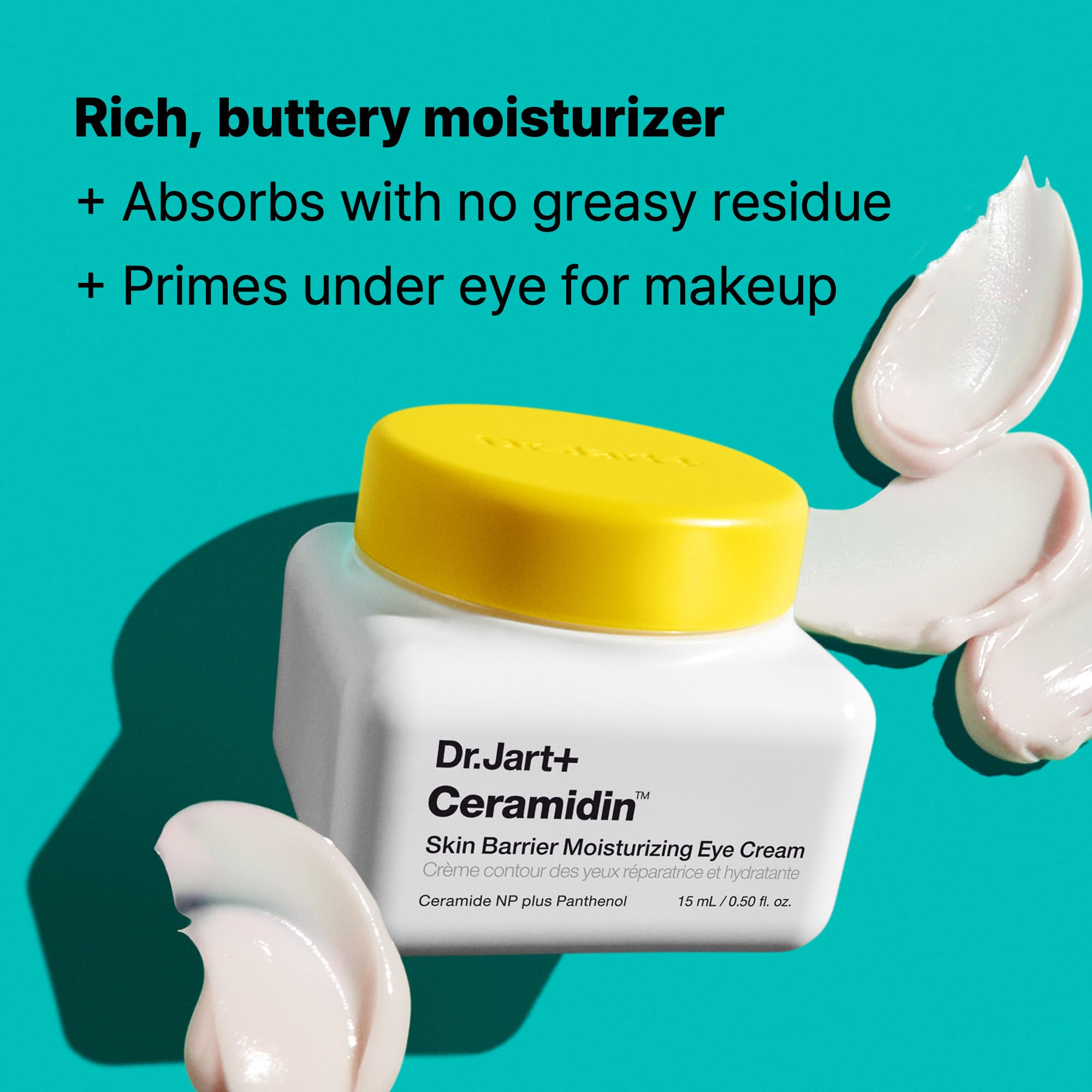 Dr.Jart+ Ceramidin™ Under Eye Cream with Ceramides | Korean Skin Care, 0.5 Fl Oz