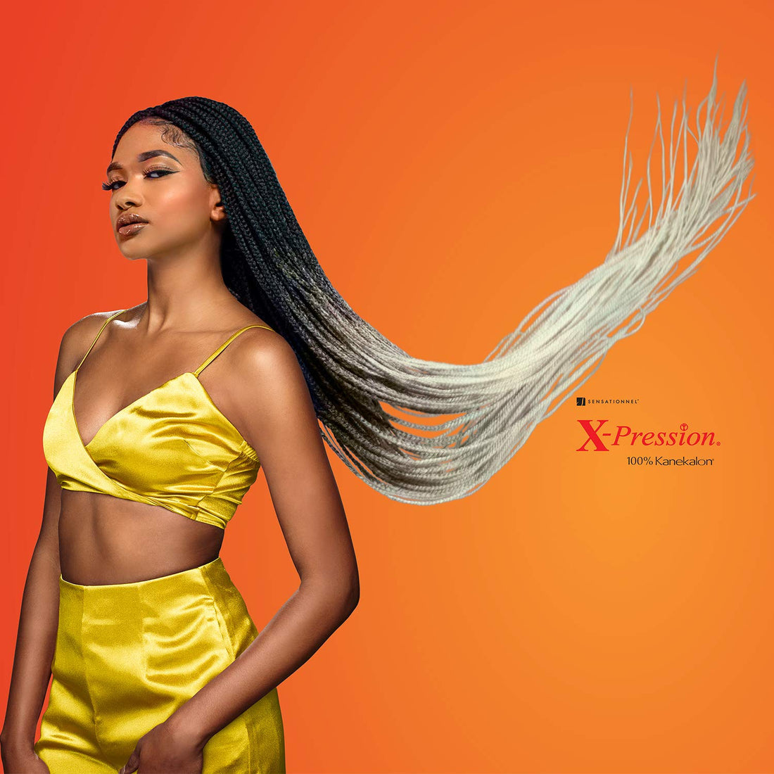 Sensationnel Braids XPRESSION 3X Pre-Stretched Braid 58 (3-pack, BG)