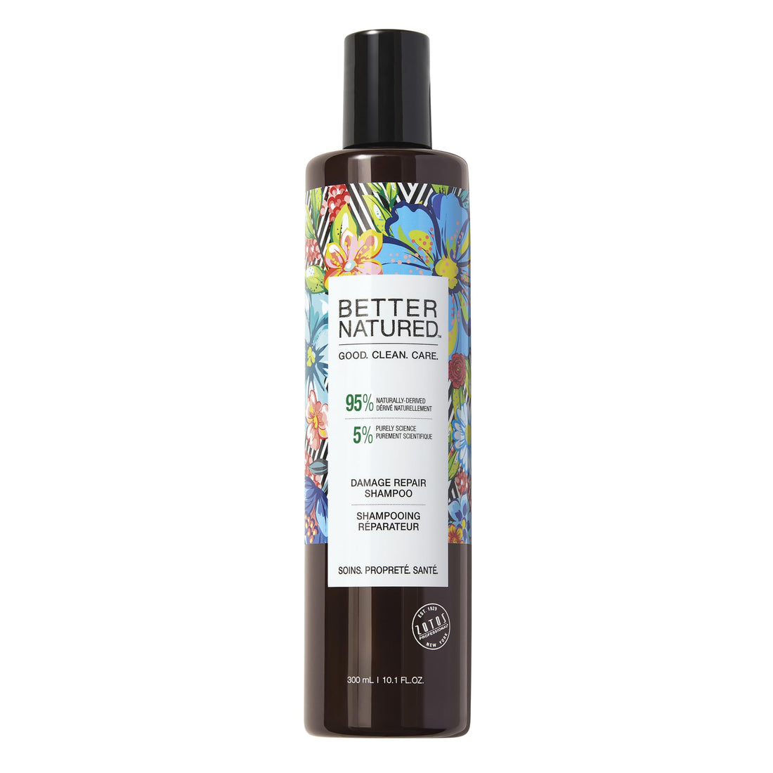 Better Natured Damage Repair Shampoo - Hydrating Vegan Formula for Dry & Damaged Hair with 86% Naturally-Derived Ingredients, Paraben Free, 10.1 Fl Oz