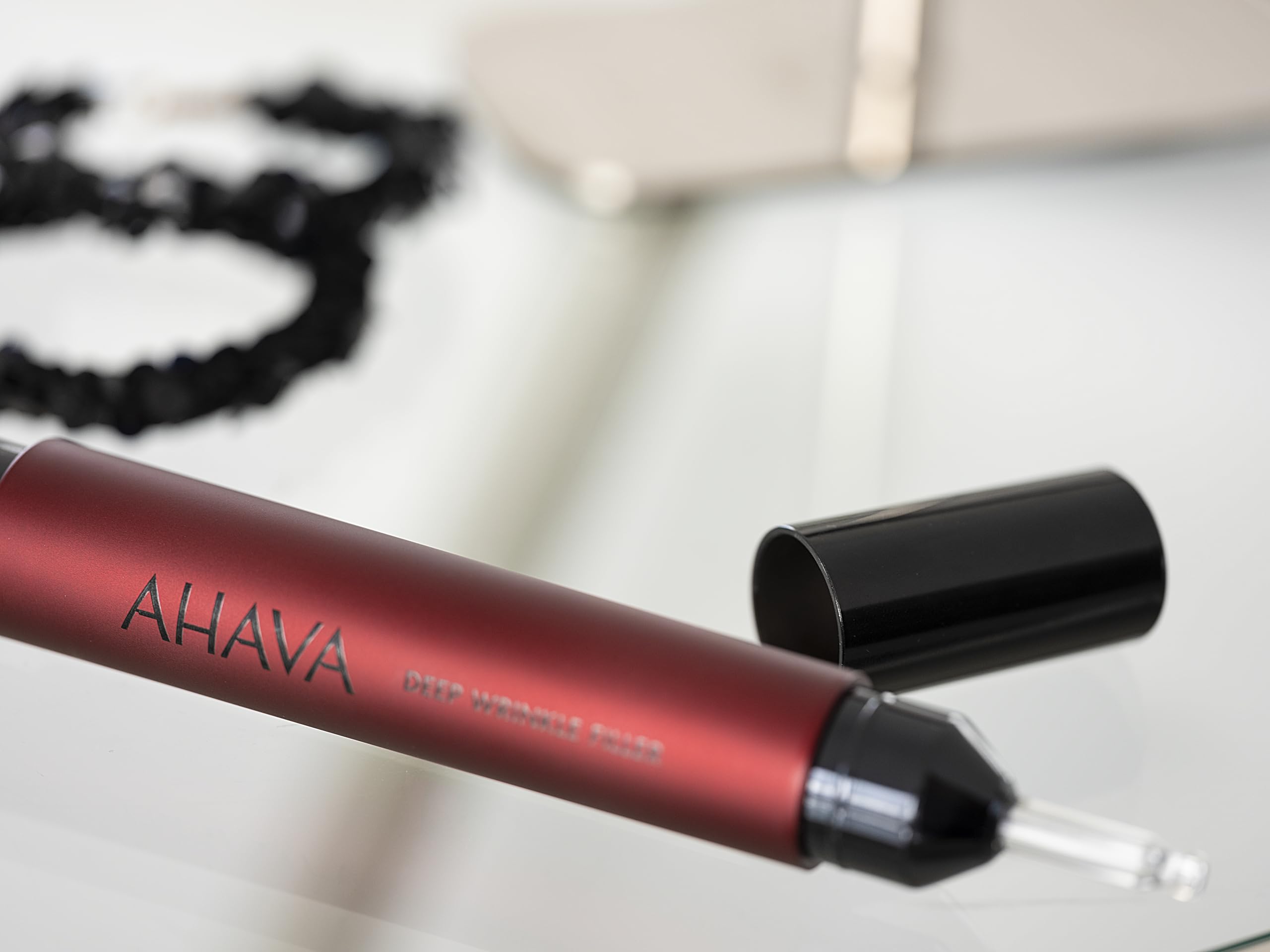 AHAVA Apple of Sodom Deep Wrinkle Filler - Syringe-like application to directly fill & soften deep wrinkles & crease, with exclusive Osmoter & Niacinamide, 1.7 Fl.Oz