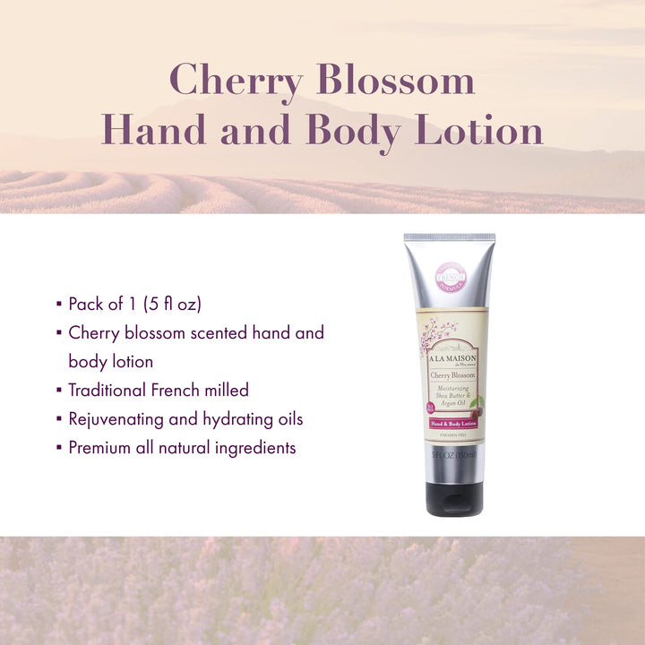 A La Maison, Lotion Hand Body Cherry Blossom, 5 Fl Oz