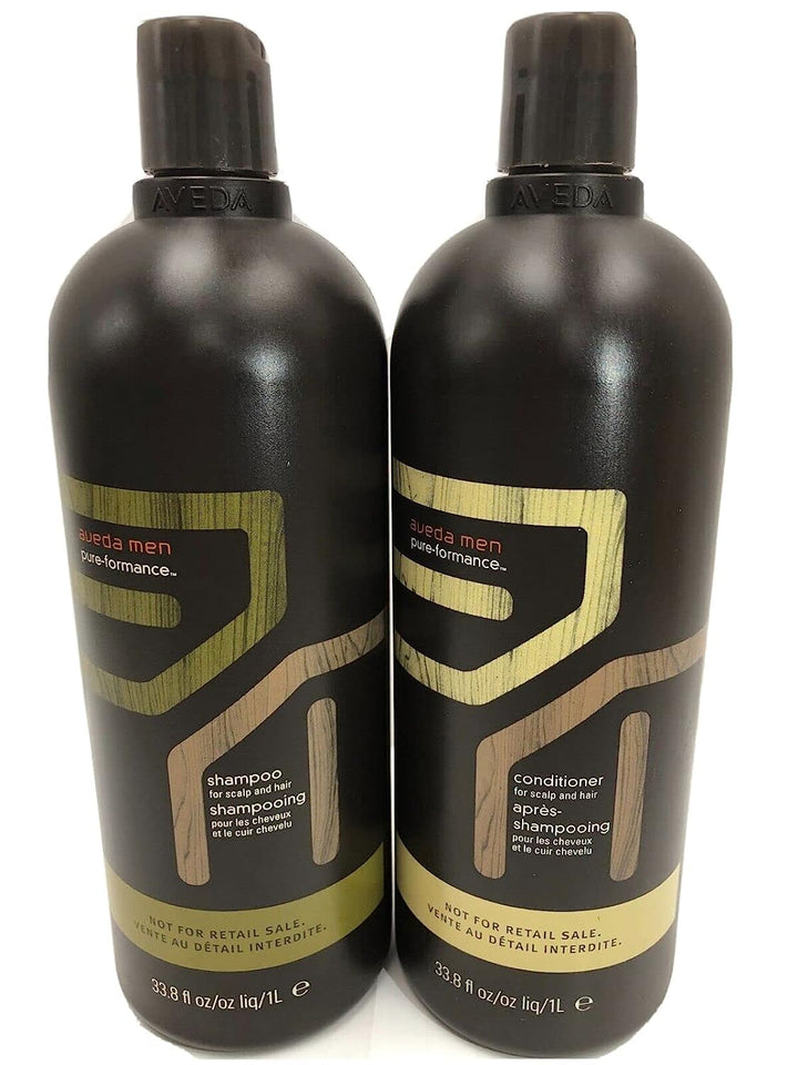 AVEDA MEN Pure-Formance Shampoo & Conditioner Liter SET combo duo 33.8oz