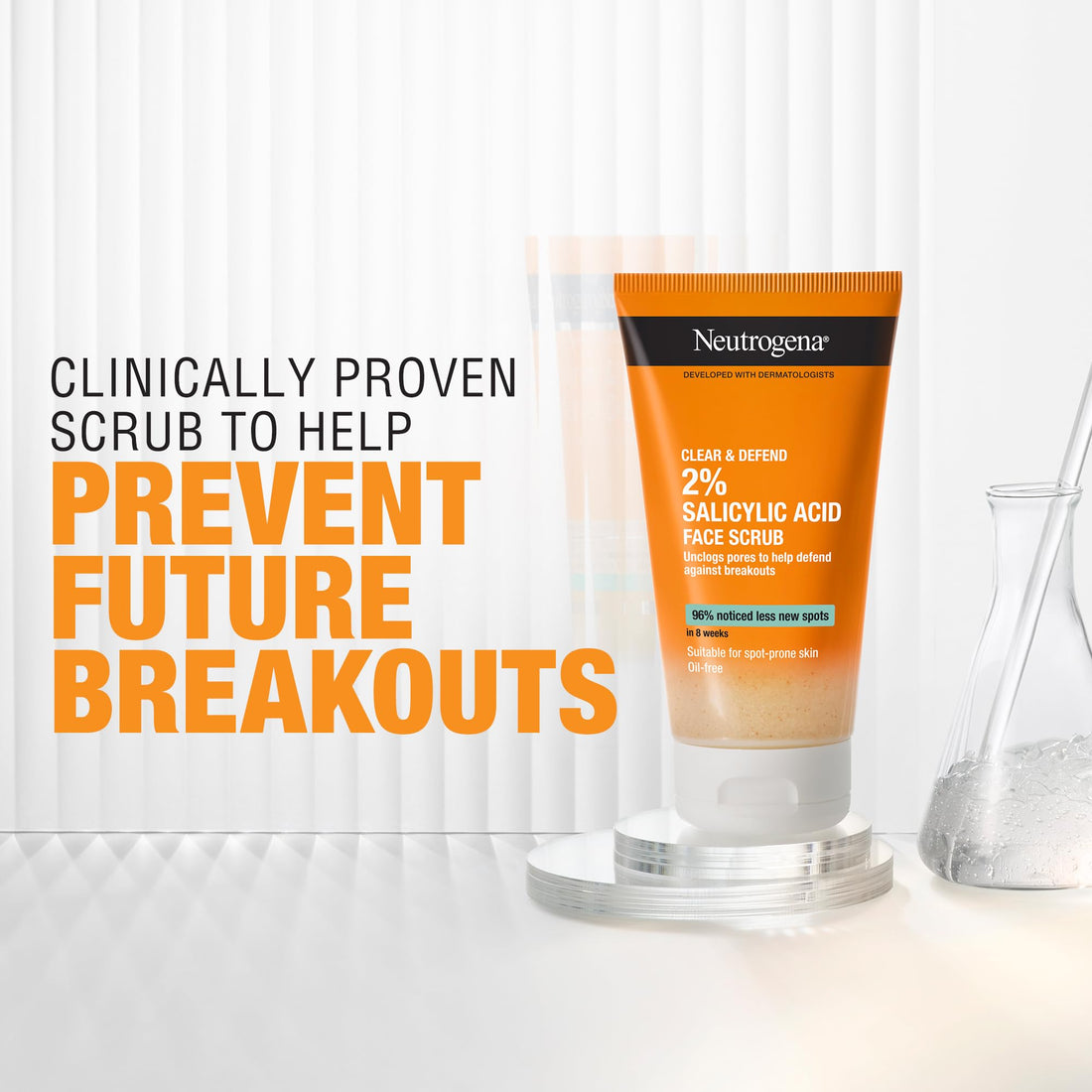 Neutrogena Clear & Defend Facial Scrub - 150 ml