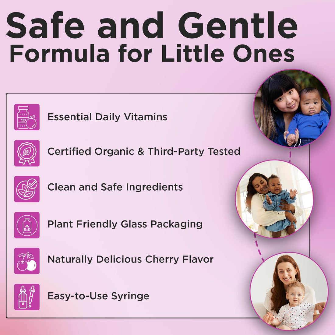 Wellements Organic Baby Multivitamin Drops (1 Fl Oz) - Cherry Flavor Liquid Multivitamins for Infants & Toddlers (2 Months+) - Toddler Vitamins for Immune Support*, Healthy Growth & Bone Development*