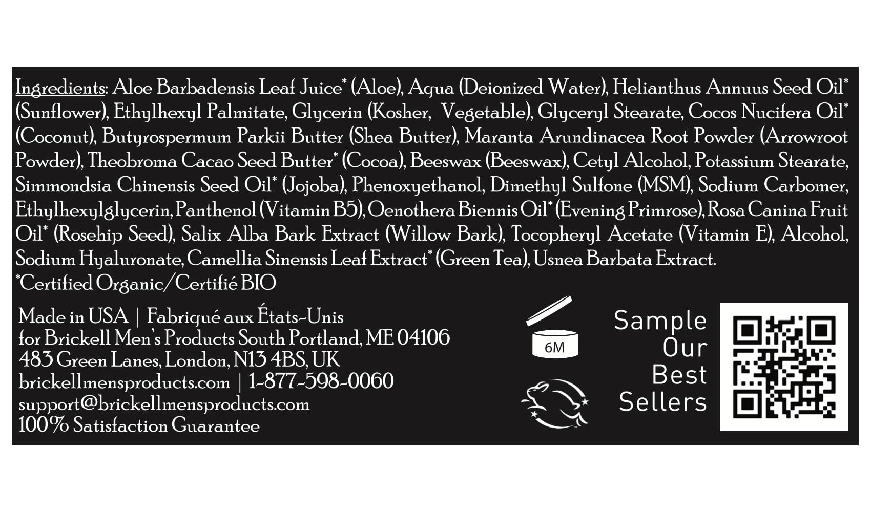 Brickell Men's Products Revitalizing Anti-Aging Cream For Men, Natural & Organic Anti Wrinkle Night Face Cream - 2 Oz - Unscented