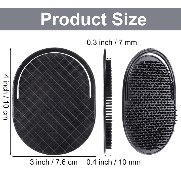 8Pcs Palm Combs for Men Portable Pocket Brush Black Hand Combs for Head Massage Hair Styling Beard Grooming