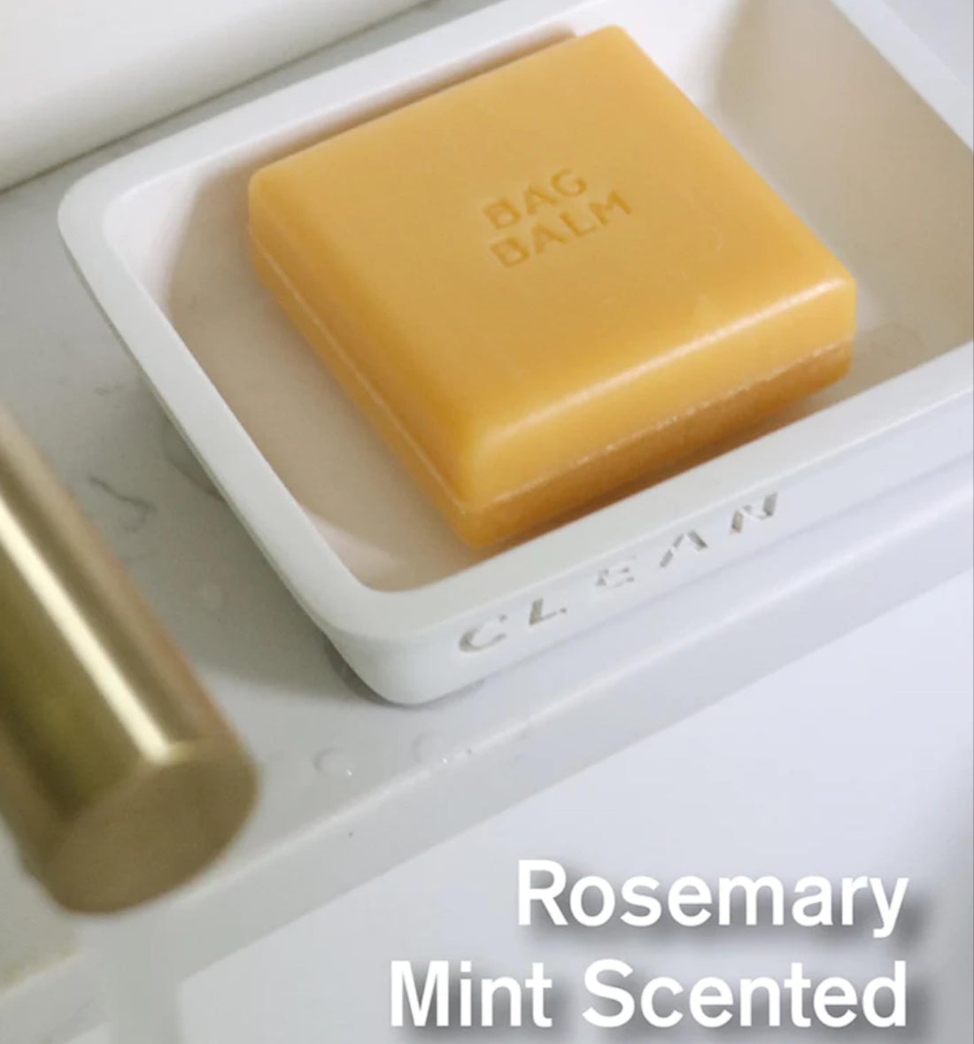 Bag Balm Mega Moisturizing Soap Rosemary Mint 3.9 Ounce Bar (Value Pack of 3)