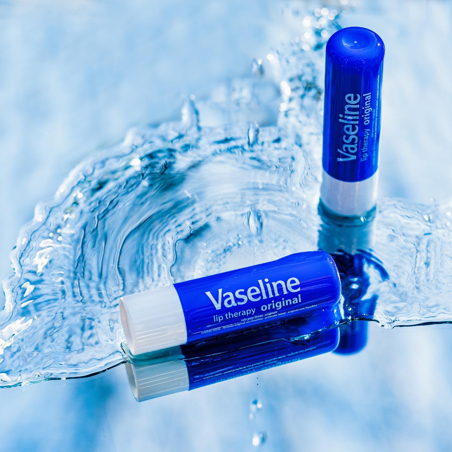 Vaseline Lip Therapy Original 8-Pack – Moisturizing Lip Balm for Very Dry Lips, 0.16 Oz Ea