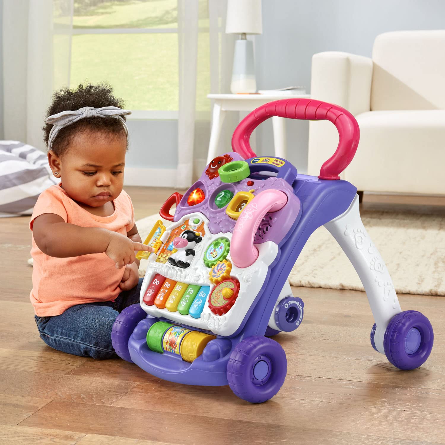 VTech Sit-to-Stand Learning Walker (Frustration Free Packaging), Lavender