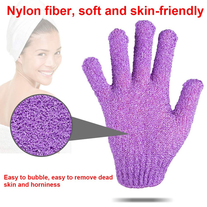 Duufin 28 Pcs Exfoliating Gloves Body Scrub Bath Gloves Exfoliator Body Wash Glove for Shower, Spa, Massage and Body Scrubs
