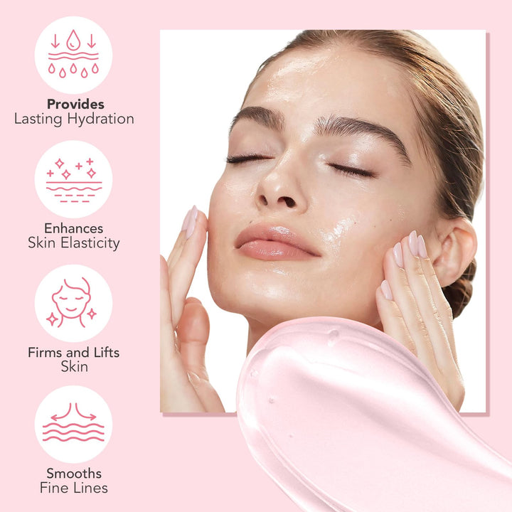 O.SECERT Collagen Overnight Wrapping Peel Off Facial Mask Pack - Collagen Night Wrapping Mask with Brush - Elasticity & Hydration Care, Reduce Fine Lines & Dullness, Anti-aging Skin Care 2.53 fl.oz