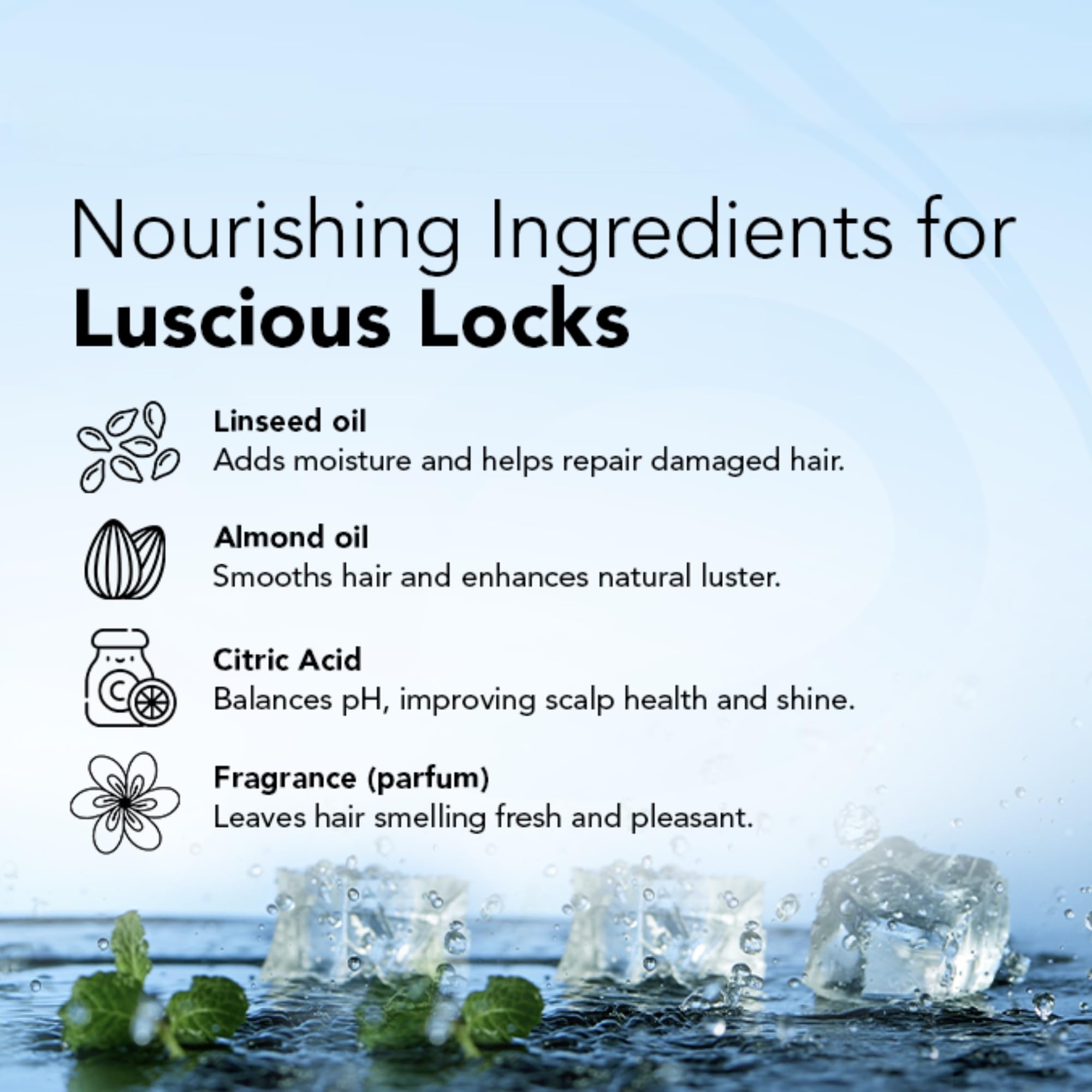 Aeterna AQUA Hydrating Anti-Frizz Shampoo – Color-Safe, Sulfate-Free – With Aloe Vera, Almond & Linseed Oil for Smooth, Strong & Healthy Hair – 250 ml