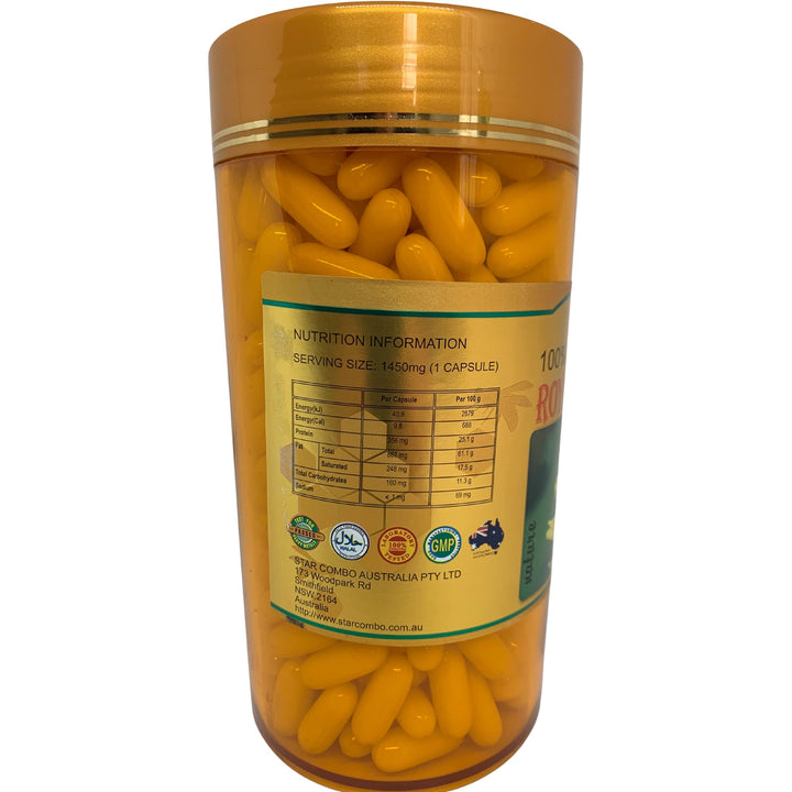 Costar Royal Jelly Supplement 1450mg – 365 Capsules – Rich in Nutrients for Vitality and Well-being – Made in Australia