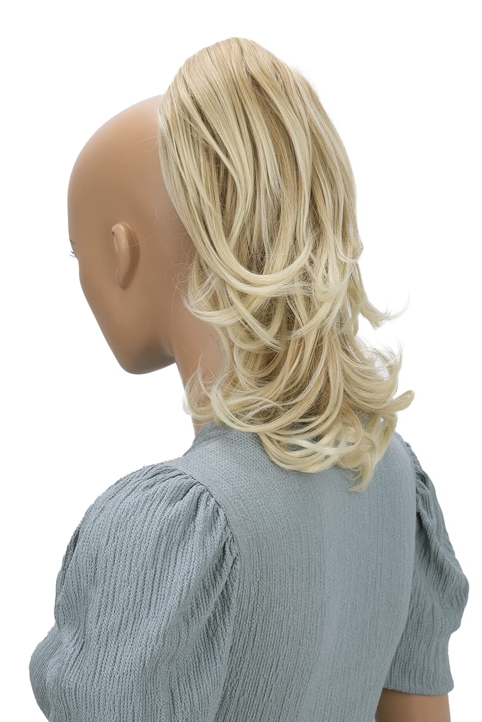 Blond mix # 26T613C H136 : PRETTYSHOP 14 Hair Piece Ponytail Extension wavy Nature Looking Heat-Resisting Blond mix # 26T613C H136