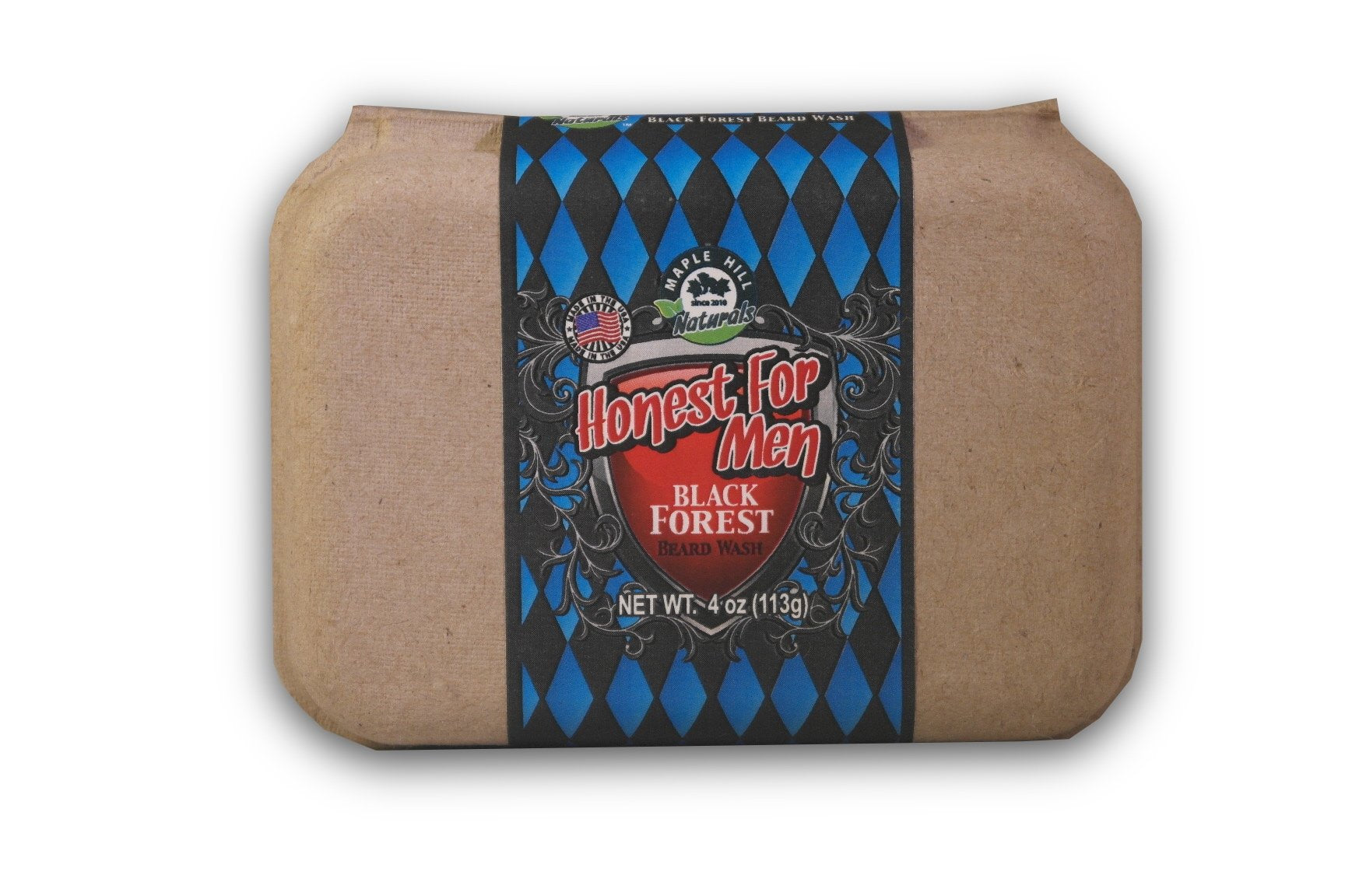 Honest For Men Black Forest Beard Wash - 100% All Natural Ingredients - Best Beard Shampoo and Conditioner for a Healthy Beard - Hand Crafted in U.S.A