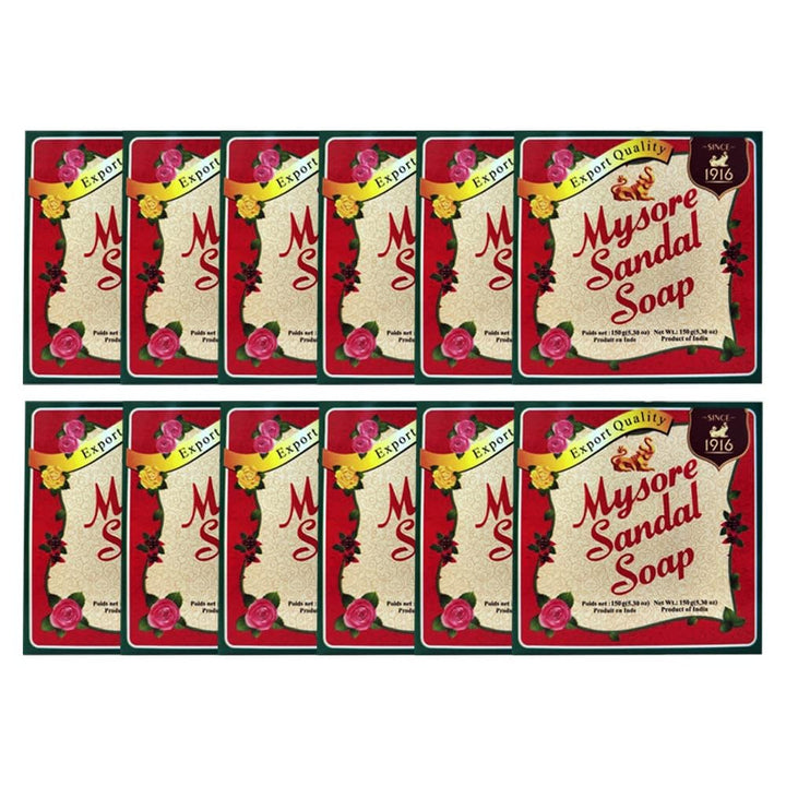 Mysore Sandal Soap, 150 grams Units (Pack of 12)