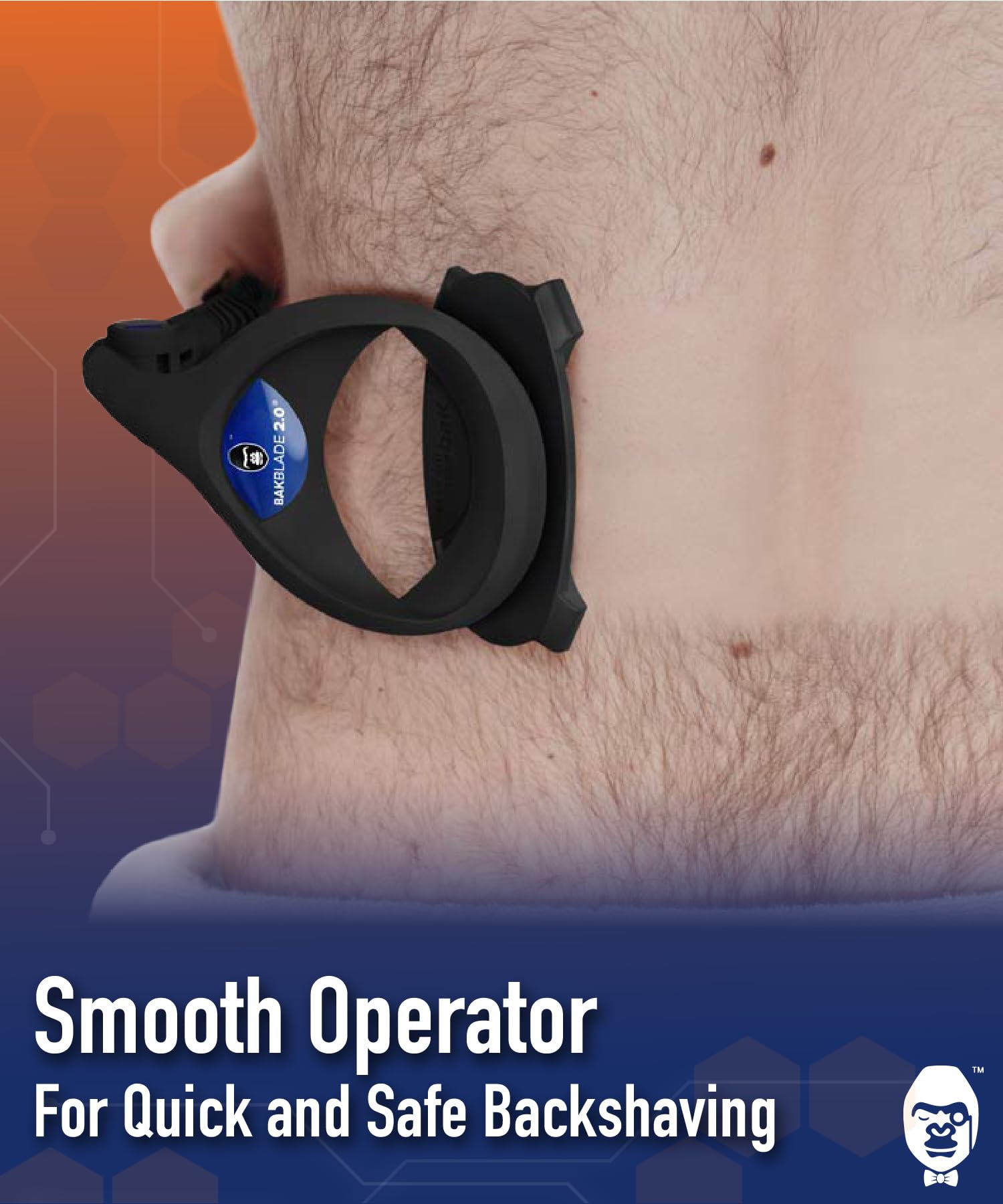 BAKblade 2.0 Refill Cartridges Bundle - Back Hair & Body Shaver Refill Replacement Cartridges, Extra-Wide Wet or Dry Disposable Razor Blades (6 Blades)