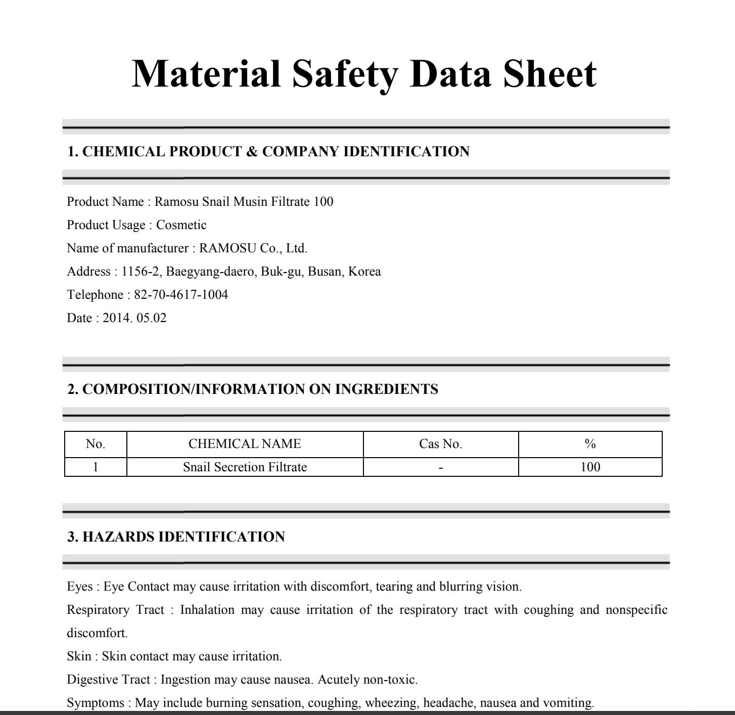Snail Mucin Filtrate 100 (10mlÃƒâ€”3ea)