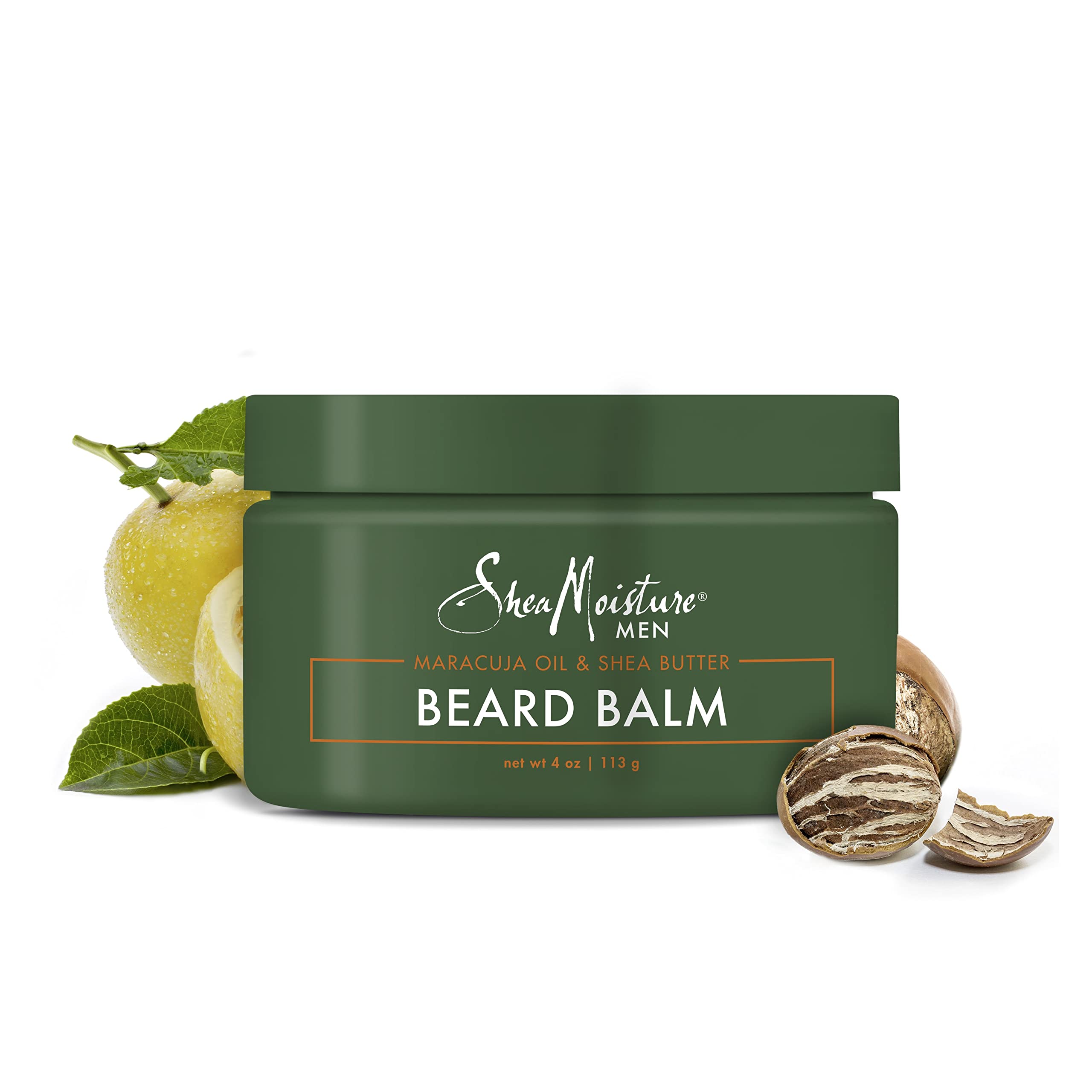 SheaMoisture Beard Oil & Beard Balm - Beard Kit for Men w/Maracuja & Fair Trade Organic Shea Butter, Dry Beard Oil, Softener & Conditioner (2 Piece Set)