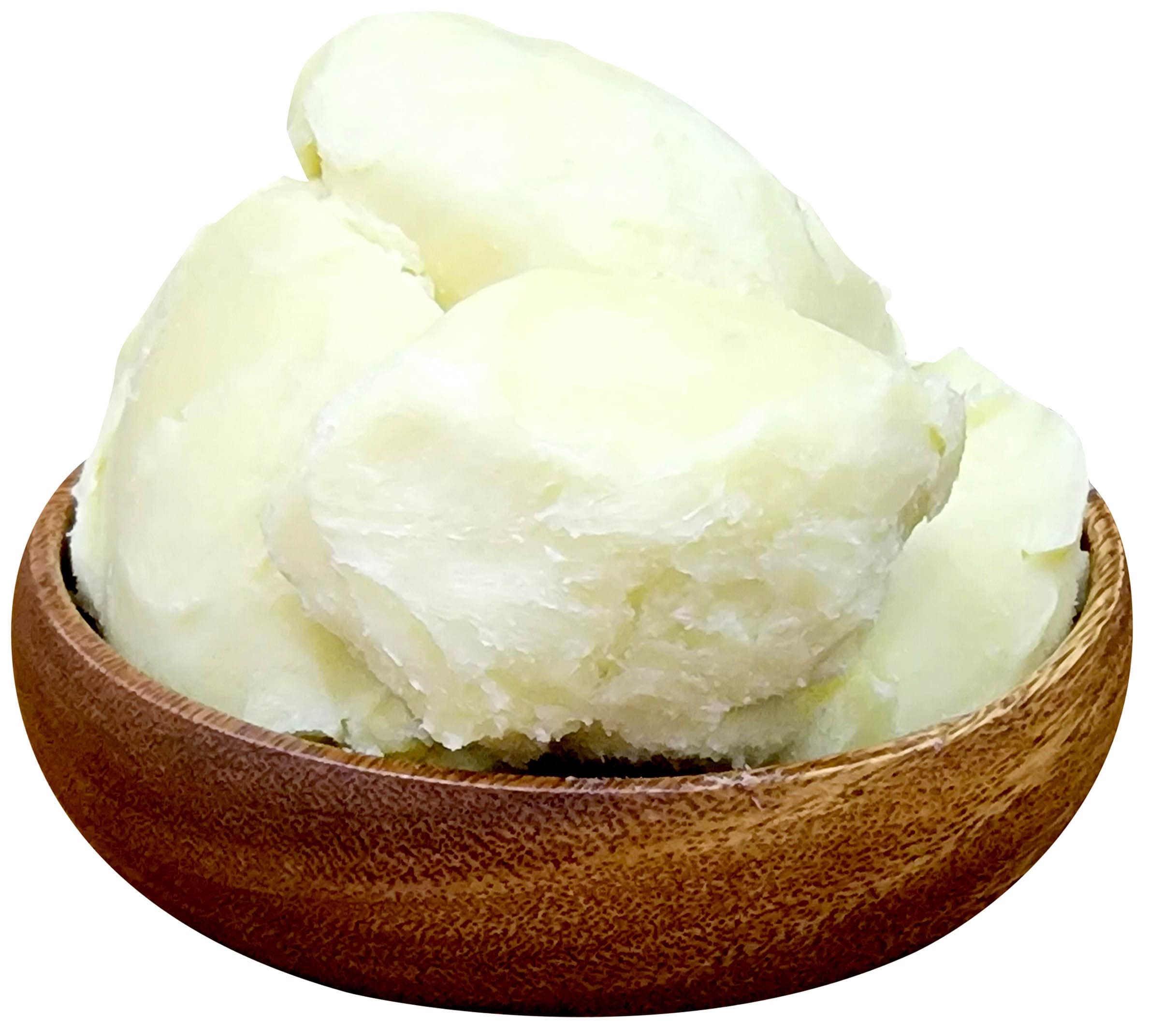 MGL Naturals Unrefined African Shea Butter Ivory whipped, 100% Raw, Organic | Apple and honeysuckle scented. Moisturizing body and hair butter from Ghana. 11 oz / 300g
