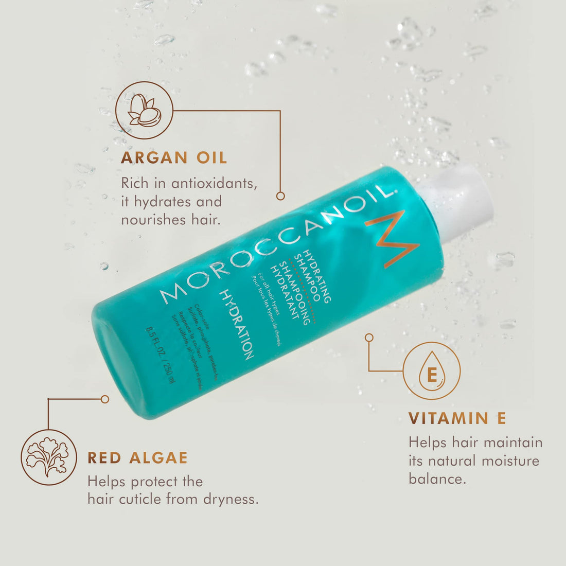 Moroccanoil Hydrating Shampoo and Conditioner Bundle, 8.5 Fl. Oz Set
