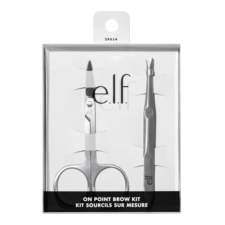 e.l.f. On Point Brow Kit, Duo Of Pro-quality Eyebrow Scissors & Tweezers For Shaping Eyebrows, Great For Precise Shaping, Vegan & Cruelty-Free