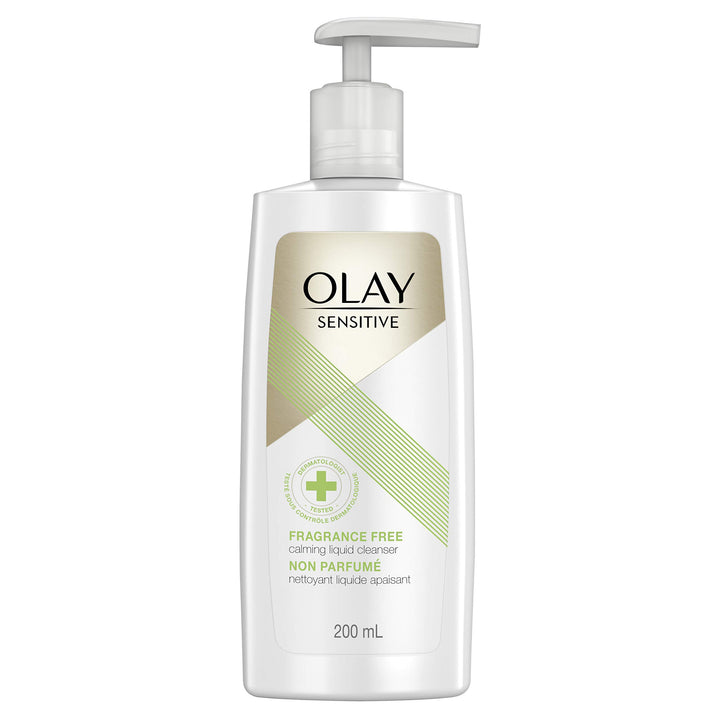 Olay Sensitive Calming Liquid Cleanser Fragrance Free 6.7 Ounce (200ml)
