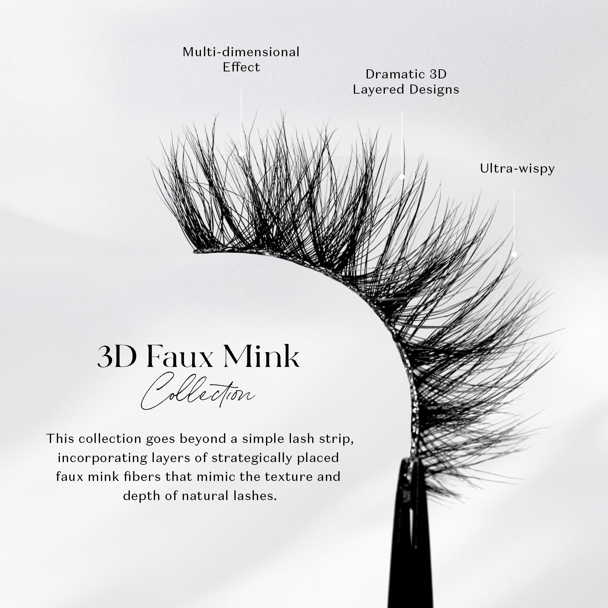 Lilly Lashes 3D Mink Mykonos | False Eyelashes | Dramatic Look and Feel | Reusable | Non-Magnetic | 100% Handmade