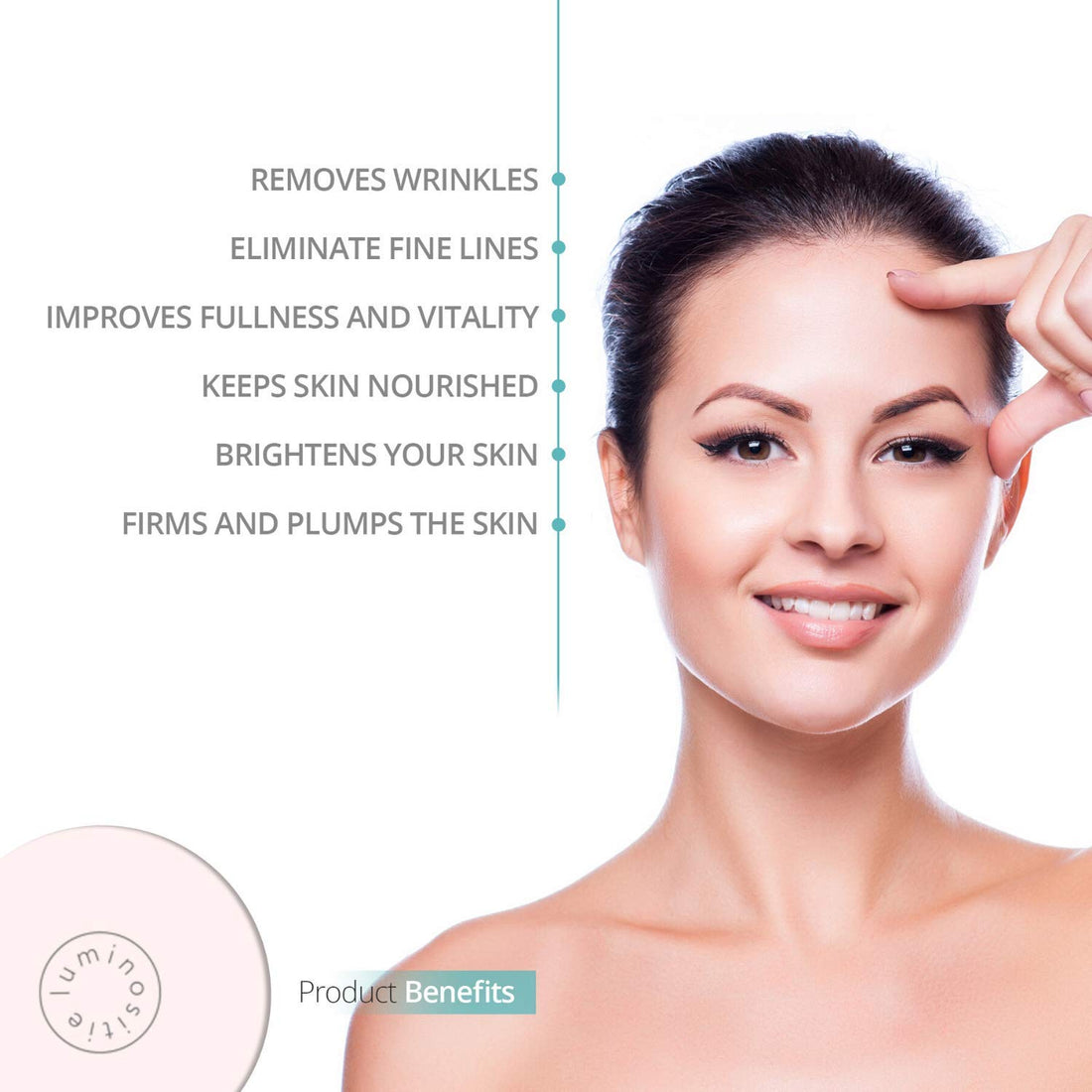 Organic Eye Serum With Vitamin E, White Tea & Rose Oil For Dark Circles & Puffiness. The Best For Under Eye Wrinkles, Bags, Dark Circles, Puffiness & Fine Lines. Natural Eye Lift Serum