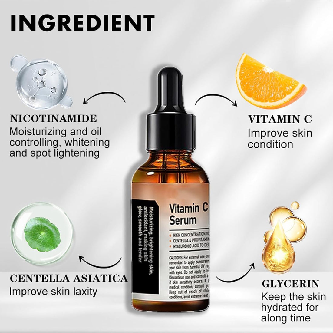 Crema de Baba de Caracol Original, Vitamin C Facial Serum 1.01 Oz, Snail Mucin 92% Moisturizer Daily Face Gel Cream1.76 Oz, Facial Cleanser 3.52 Oz for all skin type (3pcs)