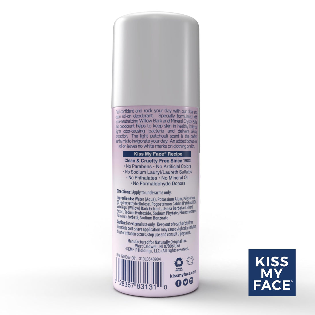 Kiss My Face Liquid Rock Deodorant 3 fl oz (88 ml) Peaceful Patchouli AD