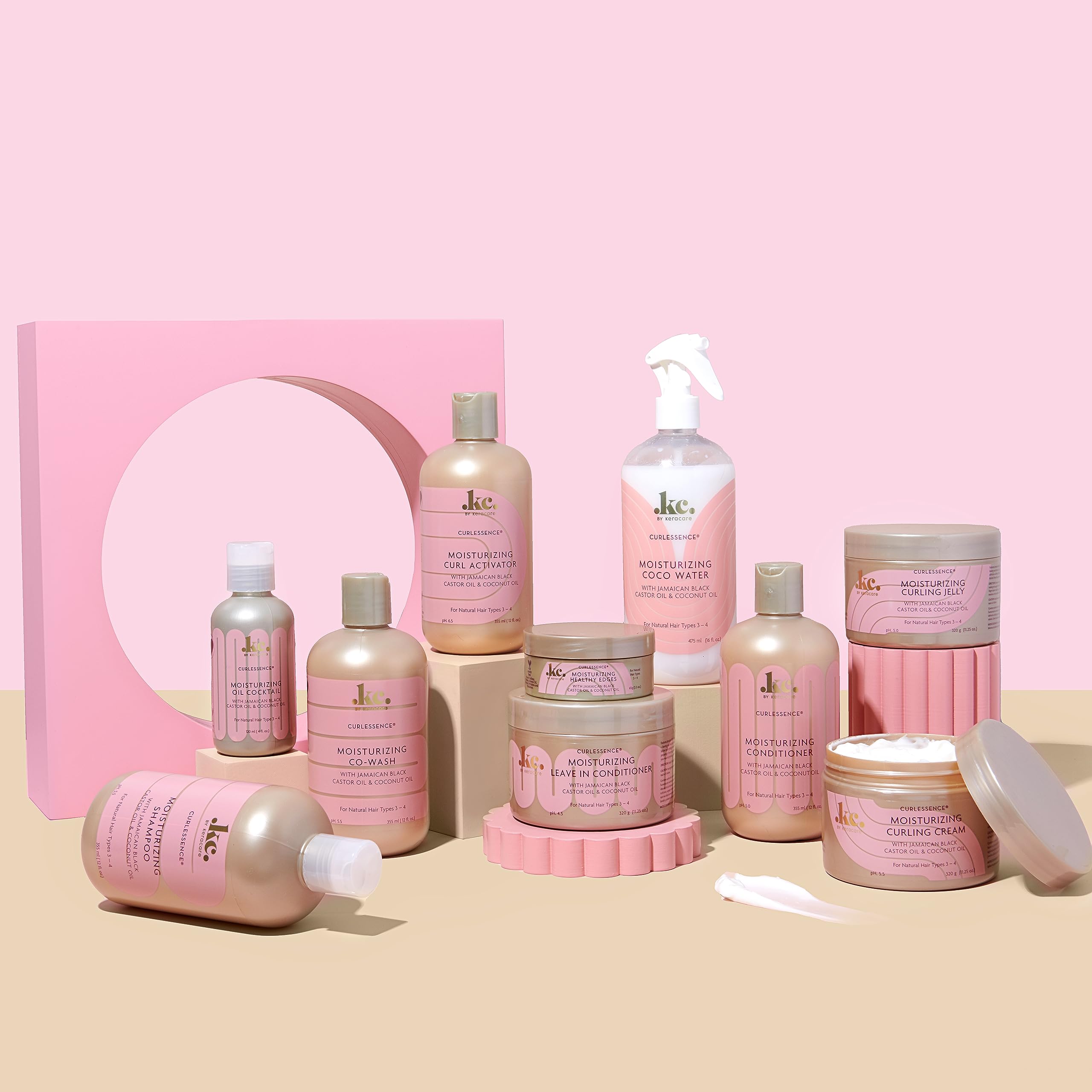 KeraCare CurlEssence Coconut Conditioner - 12 oz - With Jamaican Black Castor Oil & Coconut Oil - Increase Hair Moisture & Strength