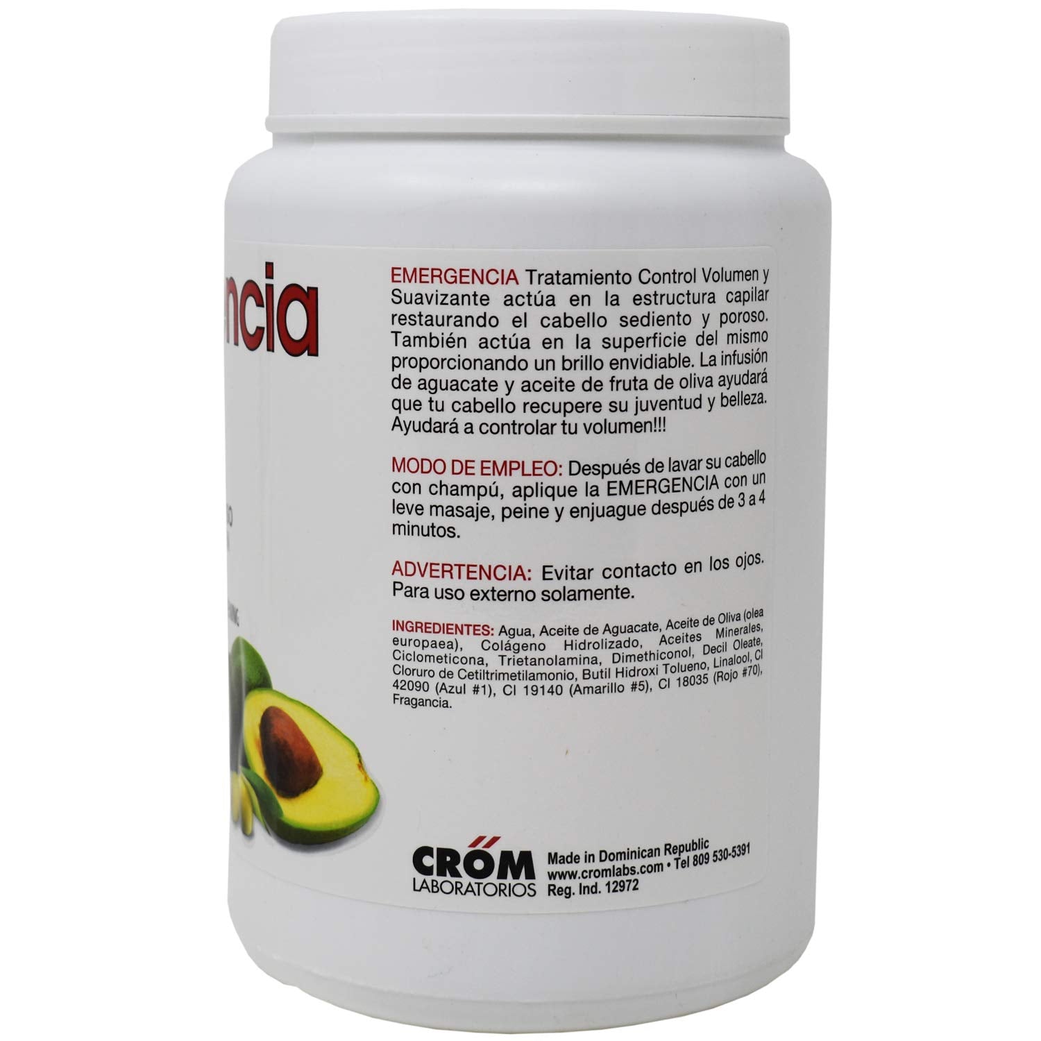 Toque Magico Emergencia Volume Control & Softening Deep Acting Mask with Avocado 56oz