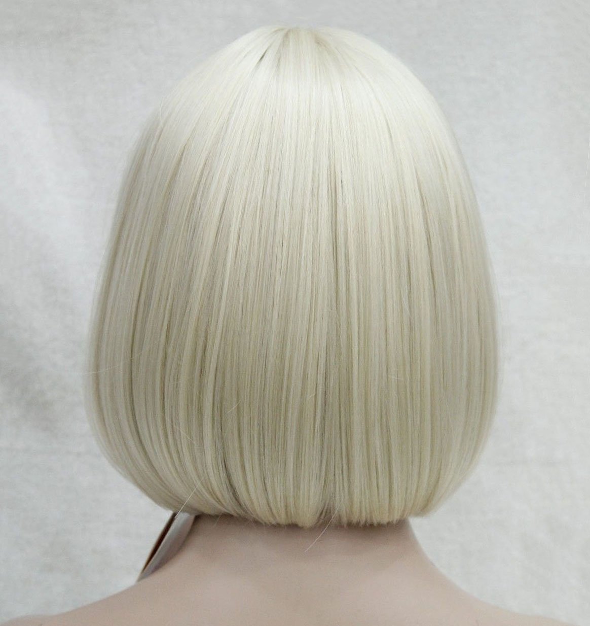 Lydell 8 Straight Short Bob Hair Flat Bangs Cute Central...